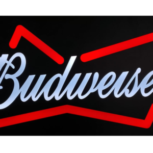 Aviso Led Budweiser